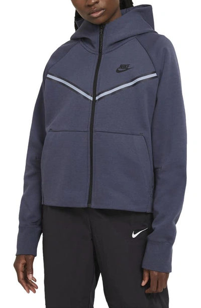 Nike Sportswear Tech Fleece Windrunner Women's Full-zip Hoodie In Thunder  Blue/ Black | ModeSens