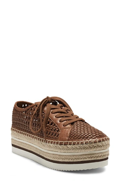 Shop Vince Camuto Kemmiy Platform Sneaker In Barn Brown