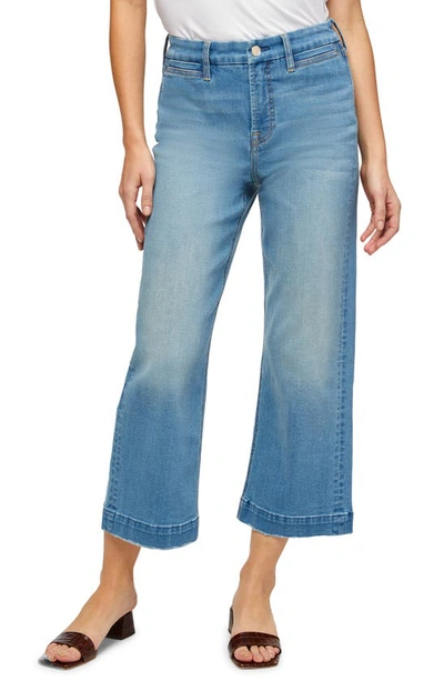 Shop Jen7 High Waist Crop Wide Leg Jeans In Sunset