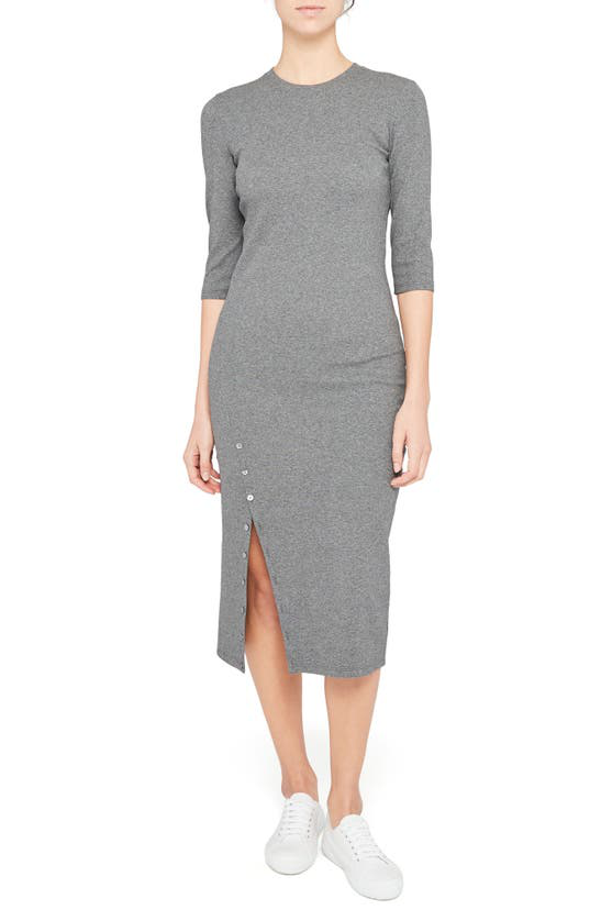 theory side slit midi dress