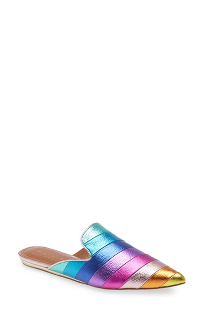 Women s Kita Rainbow Pointed Toe Mules In Rainbow Multi Leather