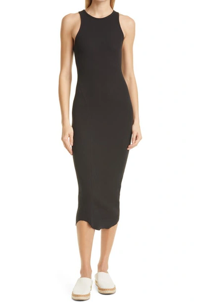 Shop Rag & Bone The Essential Ribbed Tank Dress In Black