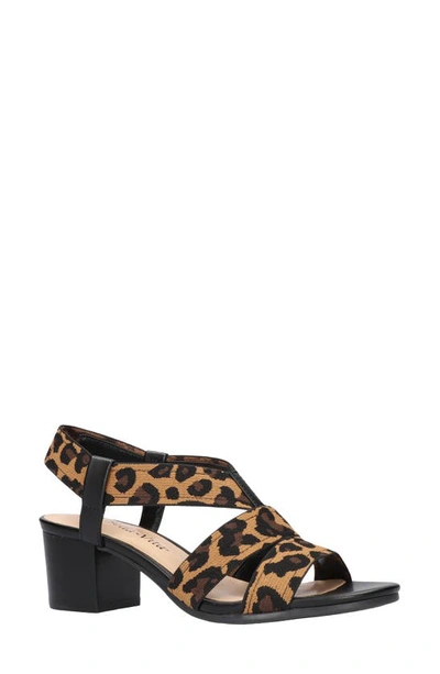 Shop Bella Vita Jodi Sandal In Leopard Fabric