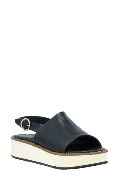 Shop Miz Mooz Verity Platform Sandal In Black Leather