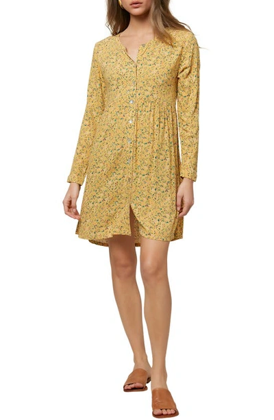 Shop O'neill Mimi Long Sleeve Dress In Mimosa