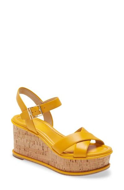 Shop Michael Michael Kors Melina Wedge Sandal In Sun