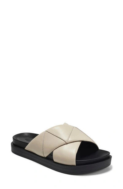 Shop Aerosoles Aersoles Linney Slide Sandal In Bone Leather
