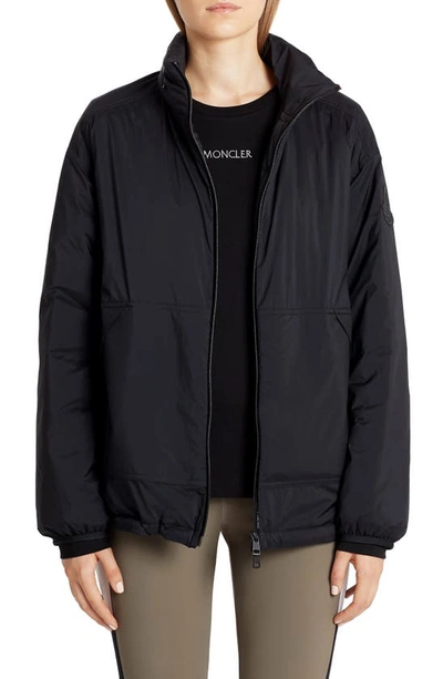 Shop Moncler Menchib Hooded Nylon Jacket In Black