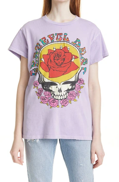 Shop Madeworn The Grateful Dead Graphic Tee In Washed Purple