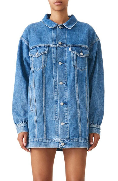 Shop Ganni X Levi's® Denim Jacket In Medium Indigo