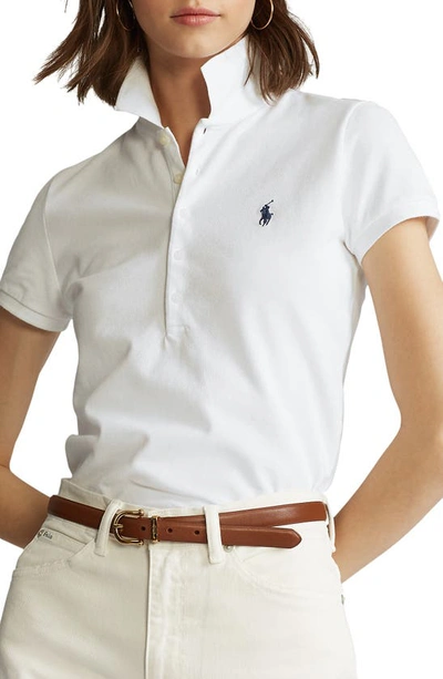 Polo Ralph Lauren Polo Pony-embroidered Polo Shirt In White | ModeSens