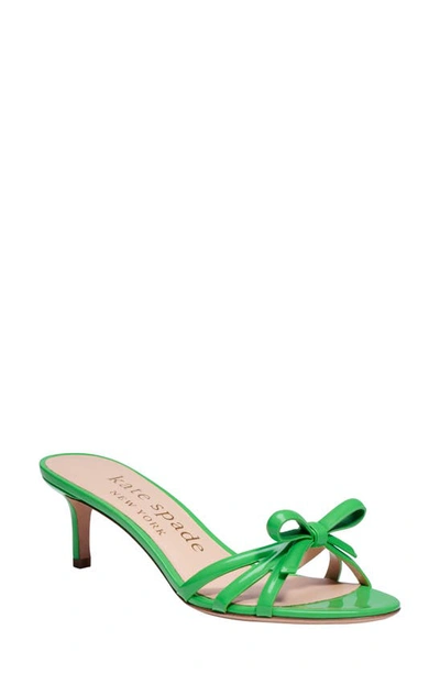 Shop Kate Spade Swing Sandal In Green Jay Patent Leather