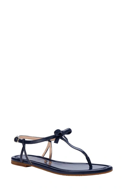Shop Kate Spade Piazza T-strap Sandal In Blazer Blue Patent Leather