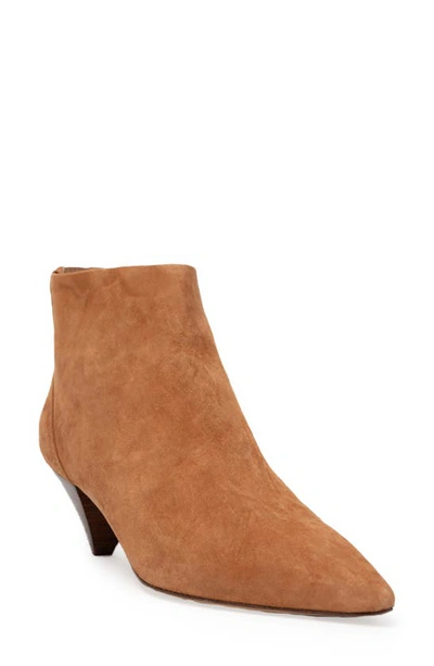 Shop Black Suede Studio Freya Bootie In Tan Suede