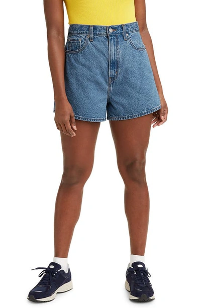 Shop Levi's Super High Waist Loose Denim Shorts In Number One