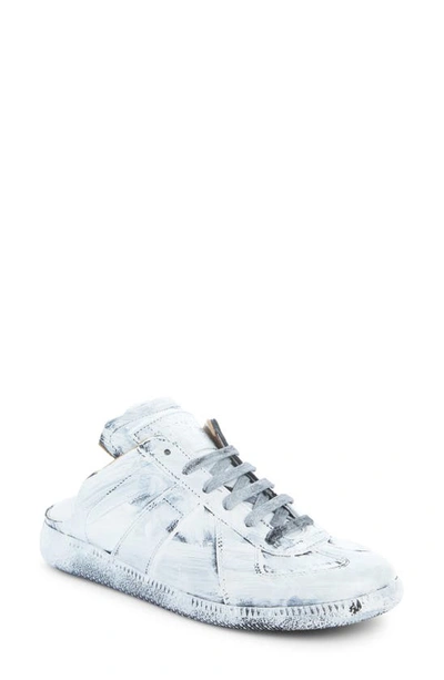 Shop Maison Margiela Replica Slip-on Sneaker In Black/ White