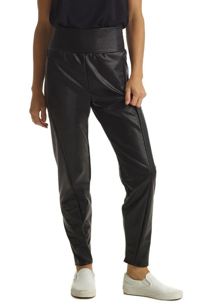 Shop Commando Faux Leather Tapered Pants In Black