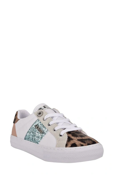 Guess Women's Loven Casual Sneakers Women's Shoes In Leopard / White /  Ocean | ModeSens
