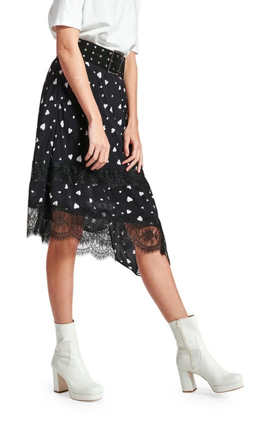 Shop Essentiel Antwerp Zanary Lace Trim Skirt In Combo1 Black