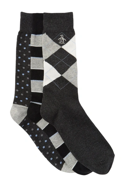 Shop Original Penguin Kennicott Argyle Socks In Black