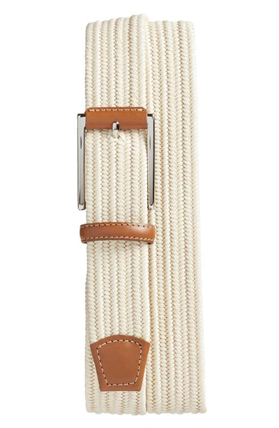 Shop Torino Woven Belt In Cream