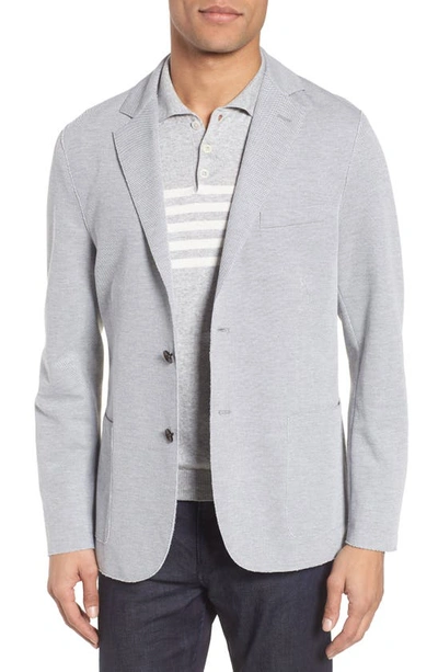 Eleventy Slim Fit Jersey Sport Coat In Grey