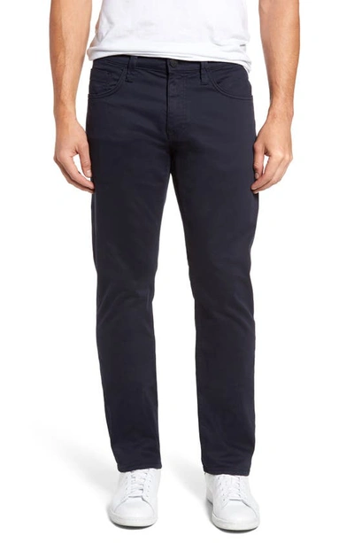 Shop Mavi Jeans Zach Straight Leg Twill Pants In Dark Navy Twill