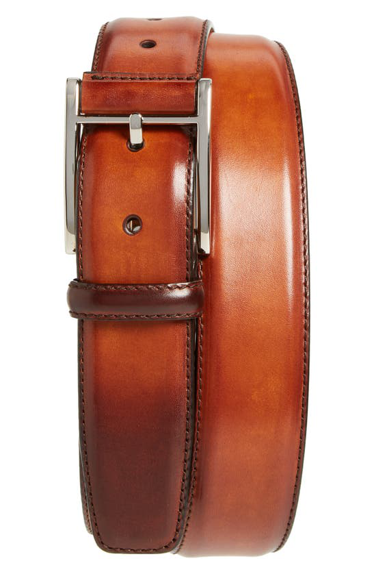 Magnanni Catalux Leather Belt In Cognac | ModeSens