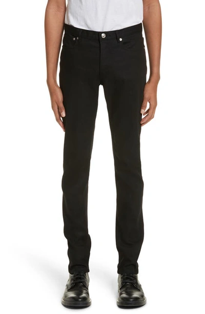 Shop Apc Petit New Standard Stretch Skinny Fit Jeans In Black