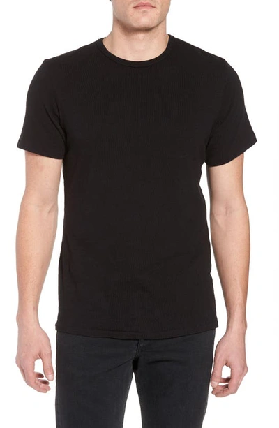 Shop Rag & Bone Classic Crewneck Cotton T-shirt In Jet Black