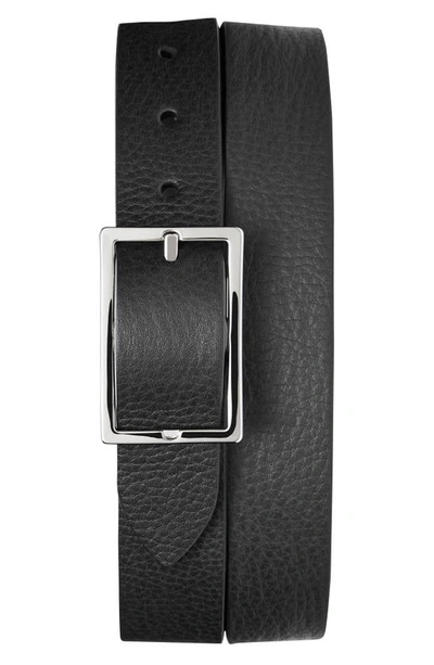 Shop Shinola Reversible Leather Belt In Black/ Walnut