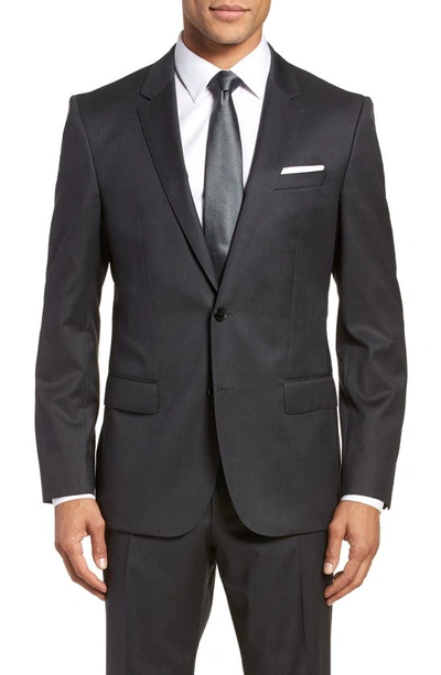 Hugo Boss Hayes Cyl Slim Fit Solid Wool Sport Coat In Dark Grey | ModeSens