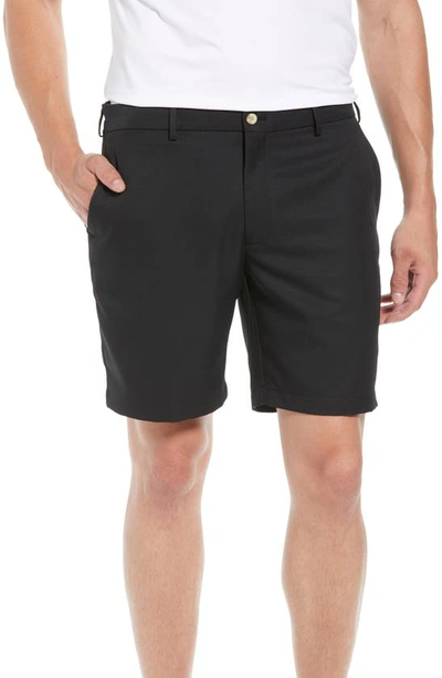 Shop Peter Millar Salem High Drape Performance Shorts In Black