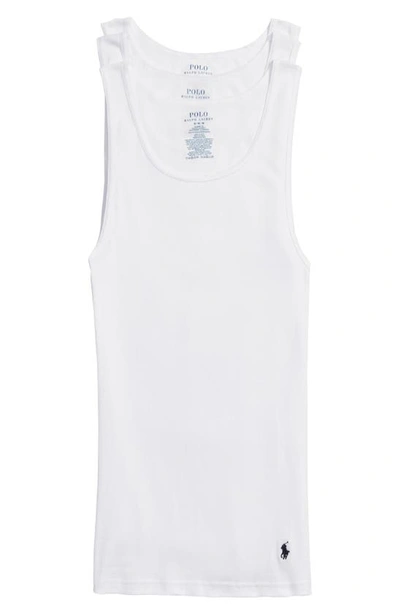 Shop Polo Ralph Lauren 3-pack Classic Tank Undershirts In White
