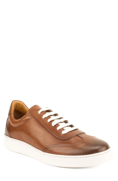 Shop Gordon Rush Tristan Sneaker In Cognac Leather