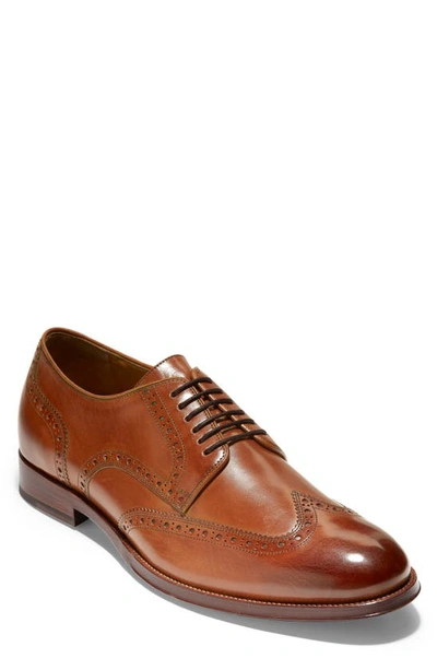 Shop Cole Haan American Classics Gramercy Wingtip In British Tan Leather