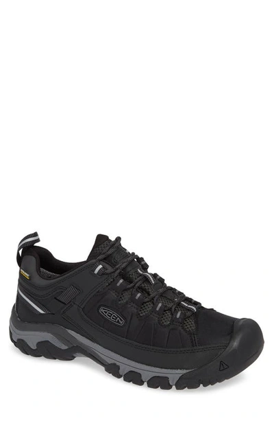 Shop Keen Targhee Exp Waterproof Hiking Shoe In Black/ Steel Grey