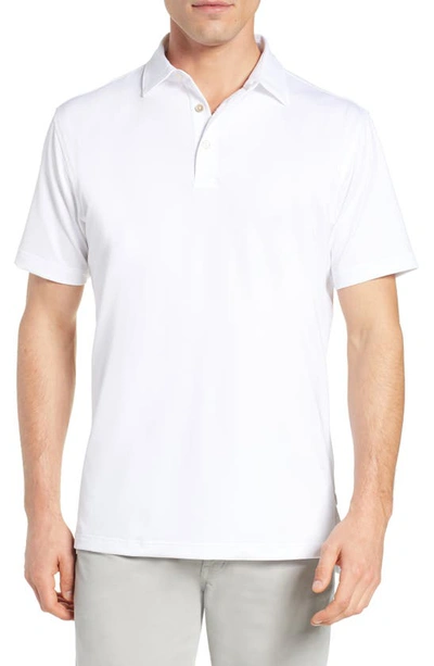 Shop Peter Millar Sean Regular Fit Stretch Jersey Polo In White