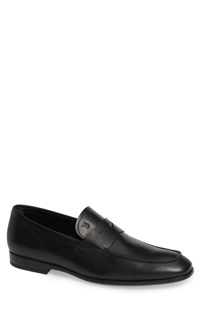 Shop Tod's Penny Loafer In Black