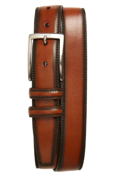 Shop Torino Kipskin Leather Belt In Brown