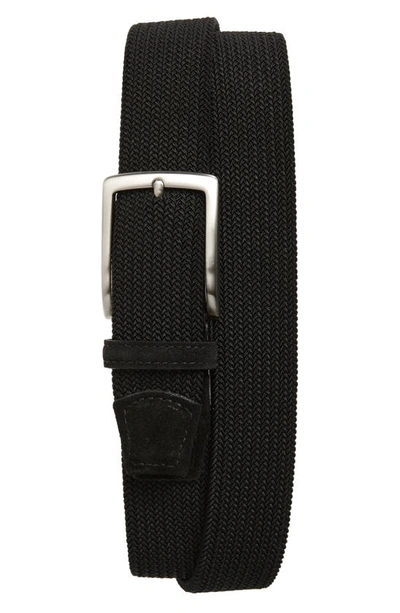 Shop Torino Woven Stretch Belt In Black