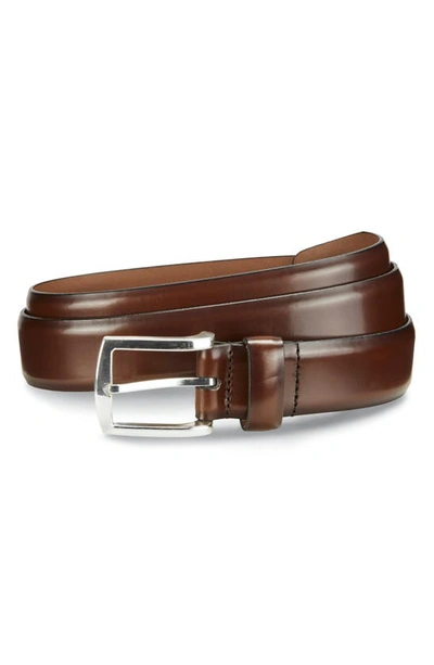 Shop Allen Edmonds Midland Ave. Leather Belt In Coffee