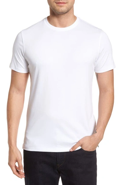 Shop Robert Barakett Georgia Pima Cotton T-shirt In White