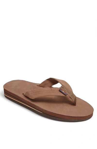 Shop Rainbowr Rainbow '302alts' Flip Flop In Dark Brown