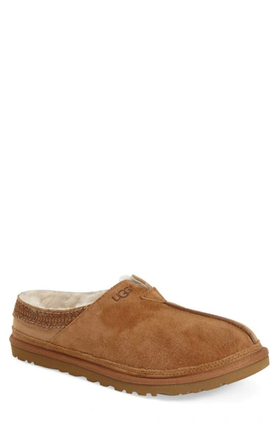 Shop Ugg Neuman Slipper In Chestnut