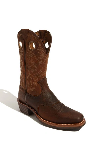 Shop Ariat 'heritage Roughstock' Boot In Oiled Brown