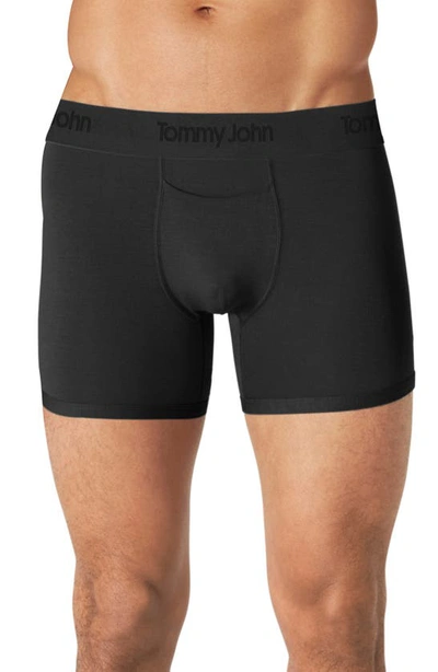 Shop Tommy John Second Skin Boxer Briefs In Black