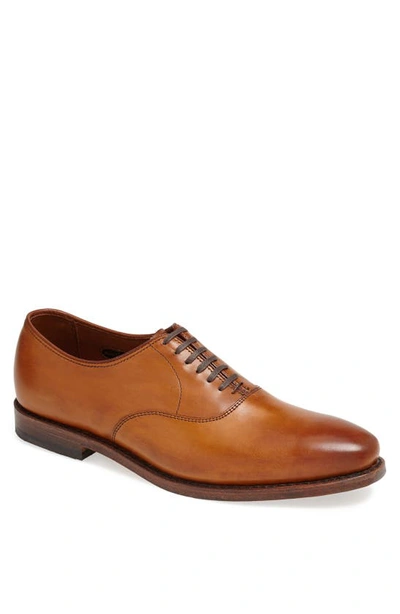 Shop Allen Edmonds Carlyle Plain Toe Oxford In Walnut Leather