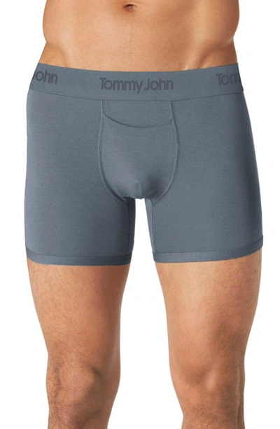 Shop Tommy John Second Skin Boxer Briefs In Turbulence Grey