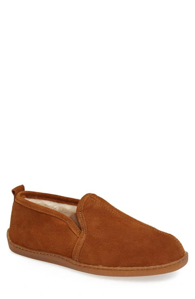 Shop Minnetonka Suede Slipper In Brown